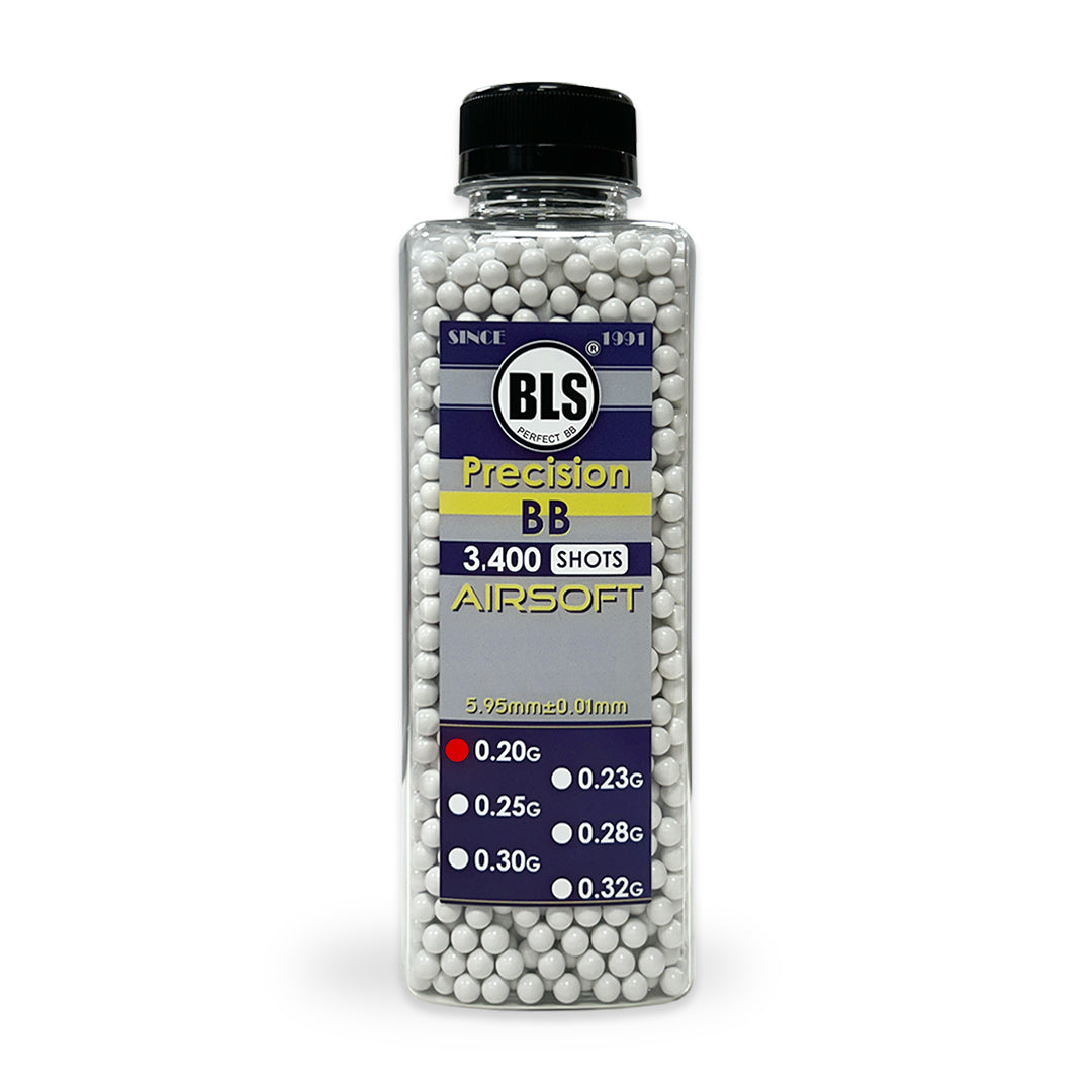 BLS 0.20g BBs, airsoft BBs, BLS precision BBs