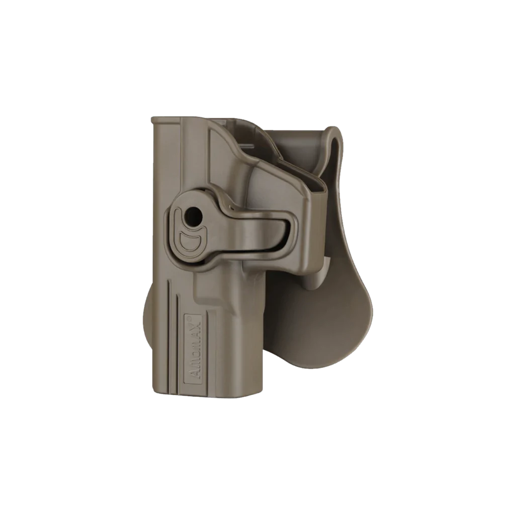 Amomax Left Handed Glock Holster FDE