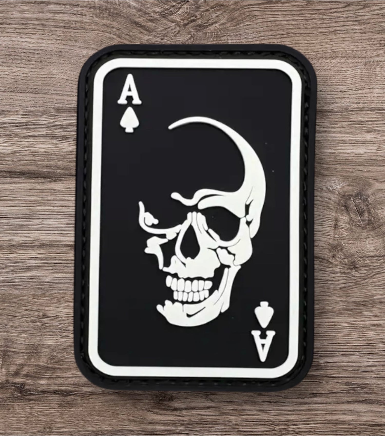 Ace of Spades Skull PVC Morale Patch