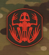 Red Frog Skull PVC Morale Patch