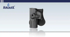Amomax Left Handed Glock Holster black