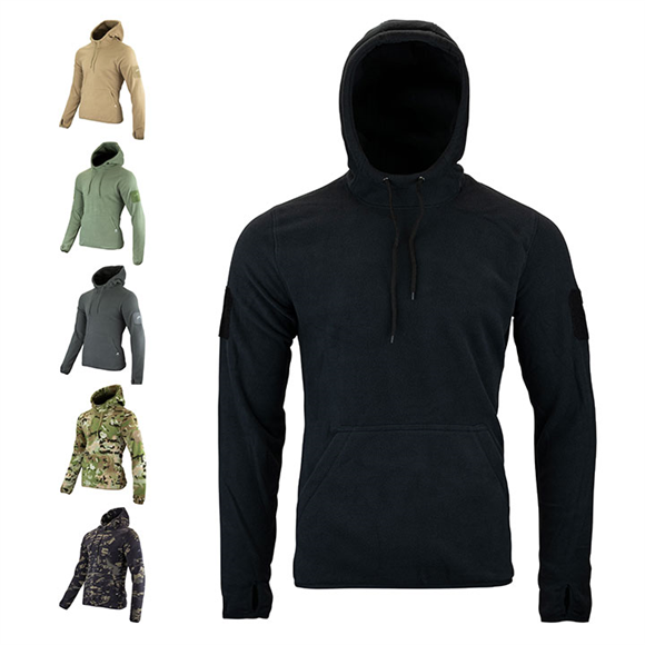 VIPER TACTICAL FLEECE HOODIE BLACK