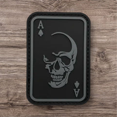 Ace of Spades Skull PVC Morale Patch