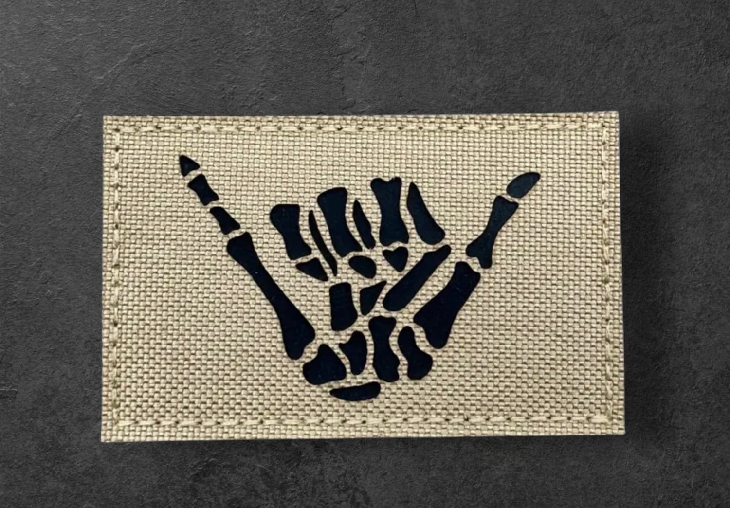 FDE Relax Skeleton Hand Laser-Cut Fabric Morale Patch 